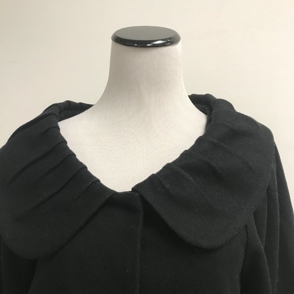 Diab'less black boho loose fit jacket coat T2 M - Picture 4 of 7